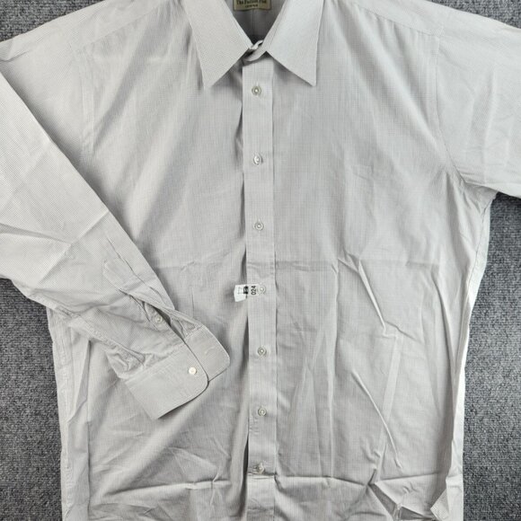 Gitman Bros 16.5 34 USA Made Button Up Shirt Blue White Check Cotton Louisville - Picture 2 of 16